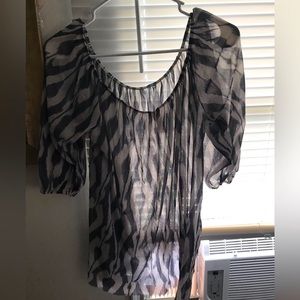 See thru pull over top